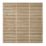 Forest VENHHM6PK4HD Double-Slatted  Fence Panels Natural Timber 6' x 6' Pack of 4