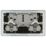 LAP  13A 2-Gang DP Switched Power Socket Black Nickel  with Black Inserts