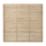 Forest  Single-Slatted  Fence Panels Natural Timber 6' x 6' Pack of 5