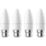 LAP  B22 Candle LED Light Bulb  470lm 4.2W 4 Pack