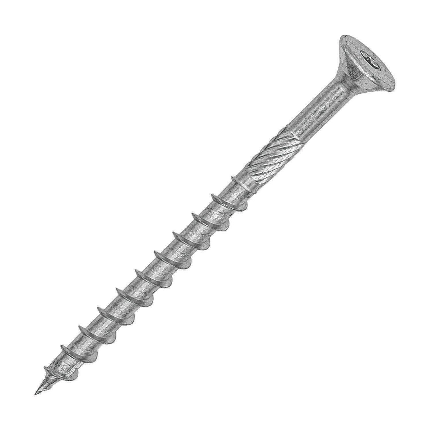 Rawlplug R-PTX TX Countersunk Self Drilling Woodscrews 6mm x 140mm 100 Pack (860PU)