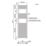 Flomasta 1800mm x 500mm 2498BTU Black Flat  Towel Radiator
