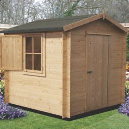 Shire Camelot 10' x 10' (Nominal) Apex Timber Log Cabin