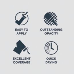 LickPro  2.5Ltr Grey 14 Vinyl Matt Emulsion  Paint