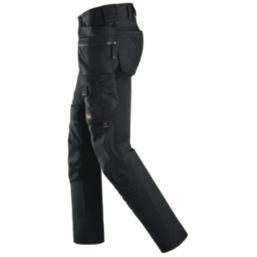 Snickers 6275 Shell Stretch Trousers Black 38" W 32" L