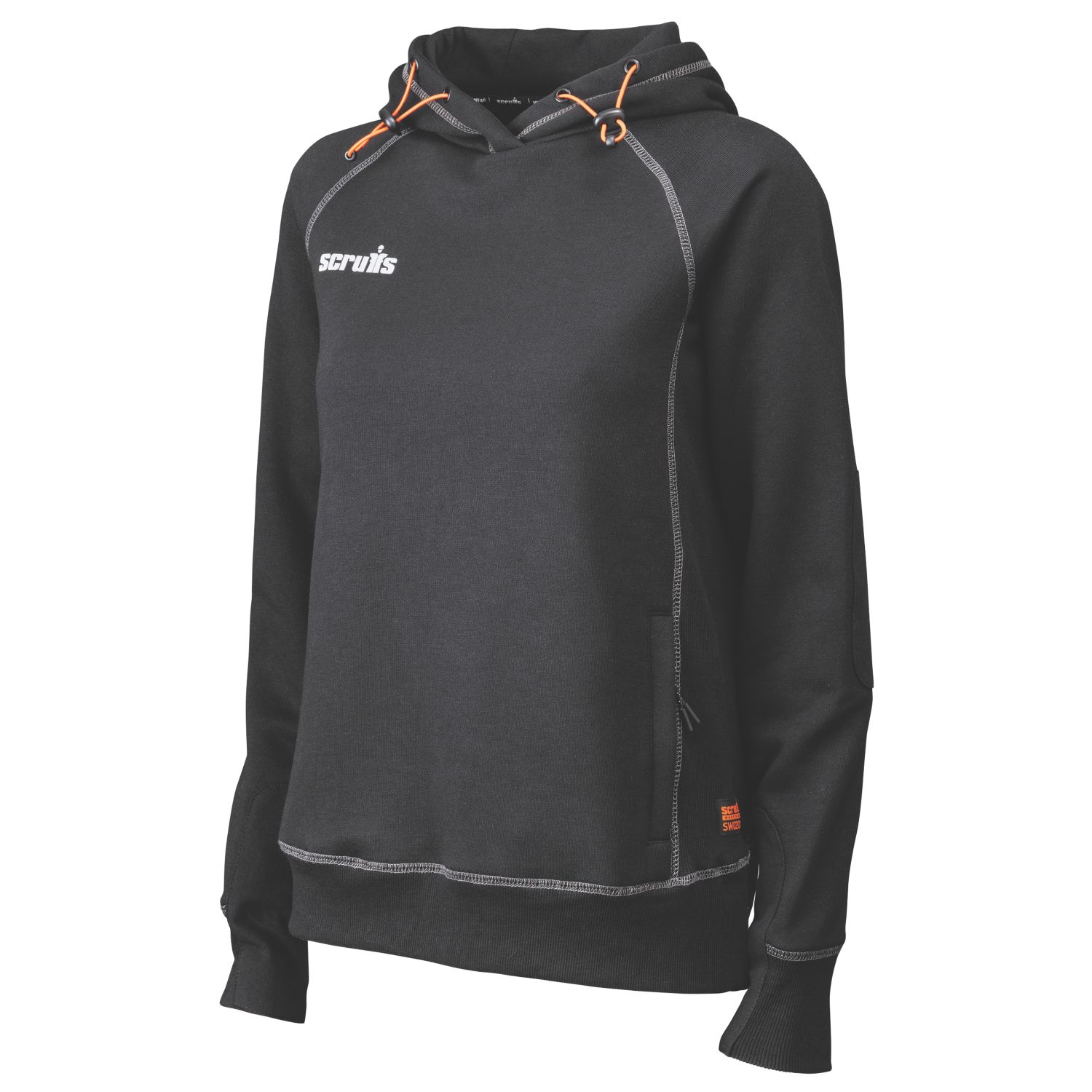 Scruffs Trade Womens Work Hoodie Black Size 16 (860VG)