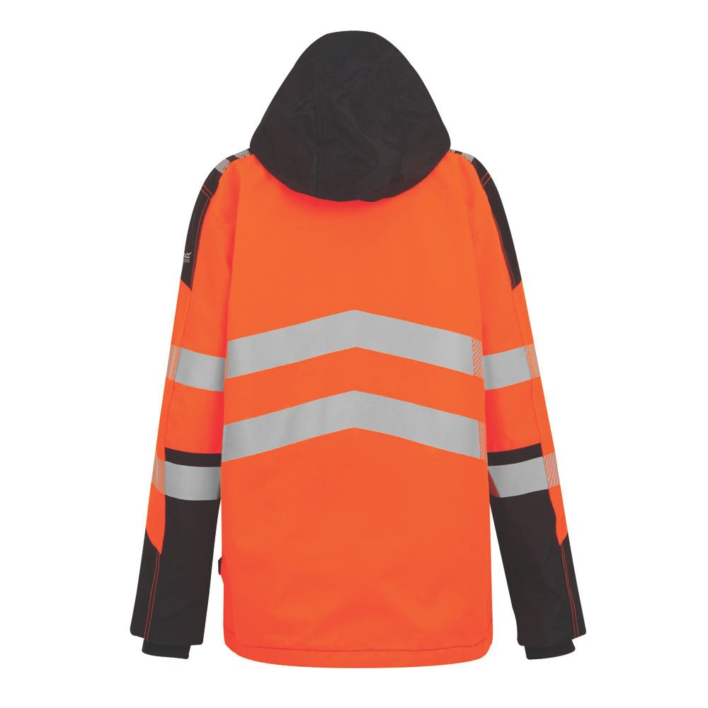 Regatta Hi Vis X-Pro Shell Jacket Black/Orange X Large 44