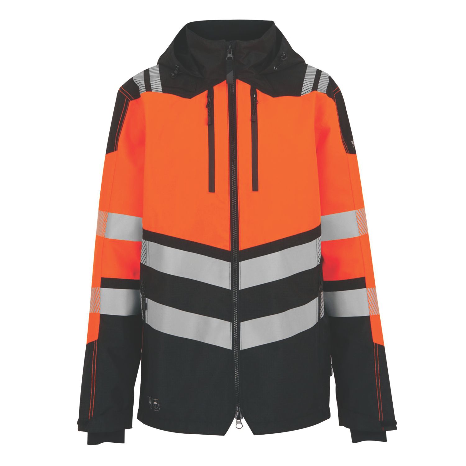 Regatta Hi Vis X-Pro Shell Jacket Black/Orange X Large 44" Chest (860YA)