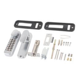 Smith & Locke  Push-Button Lock w/ Holdback Facility  37.5mm Silver