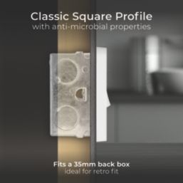 British General 900 Series 13A Switched Fused Spur & Flex Outlet  White