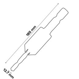 Erbauer DRA40477 Hex Shank Wood 135° Countersink 12.7mm x 50mm with 70mm Pilot Drill