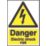 "Danger Electrical Shock Risk" Sign 210mm x 148mm