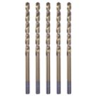 Erbauer  Straight Shank Metal Drill Bits 4mm x 119mm 5 Pack