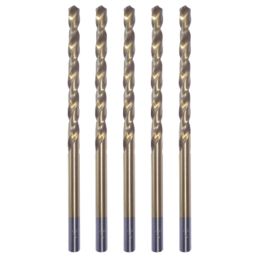 Erbauer  Straight Shank Metal Drill Bits 4mm x 119mm 5 Pack