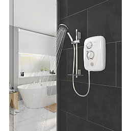 Triton T80 Easi-Fit+ White / Chrome 9.5kW Thermostatic Electric Shower