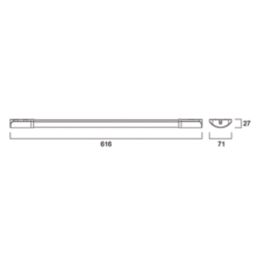 Sylvania SylBatten Neos Single 2ft LED IP20 Batten Light 10W 1600lm 220-240V