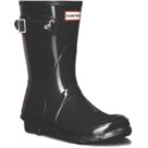Hunter Original Short Gloss Size 7 Womens Black Non Safety Wellies