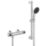Refurb Grohe Precision Flow Rear-Fed Exposed Chrome Thermostatic Shower Mixer Set