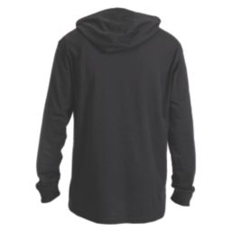 Hard Yakka HY HOODED L/S TEE Sweat Shirts Black Medium 30.5" Chest