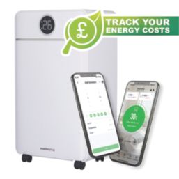 Masterplug Puredry 12Ltr 3-in-1 Dehumidifier, Air Purifier & Ioniser