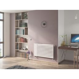 Ximax Fortuna 584mm x 1200mm 2587BTU White Rustic Horizontal Designer Radiator