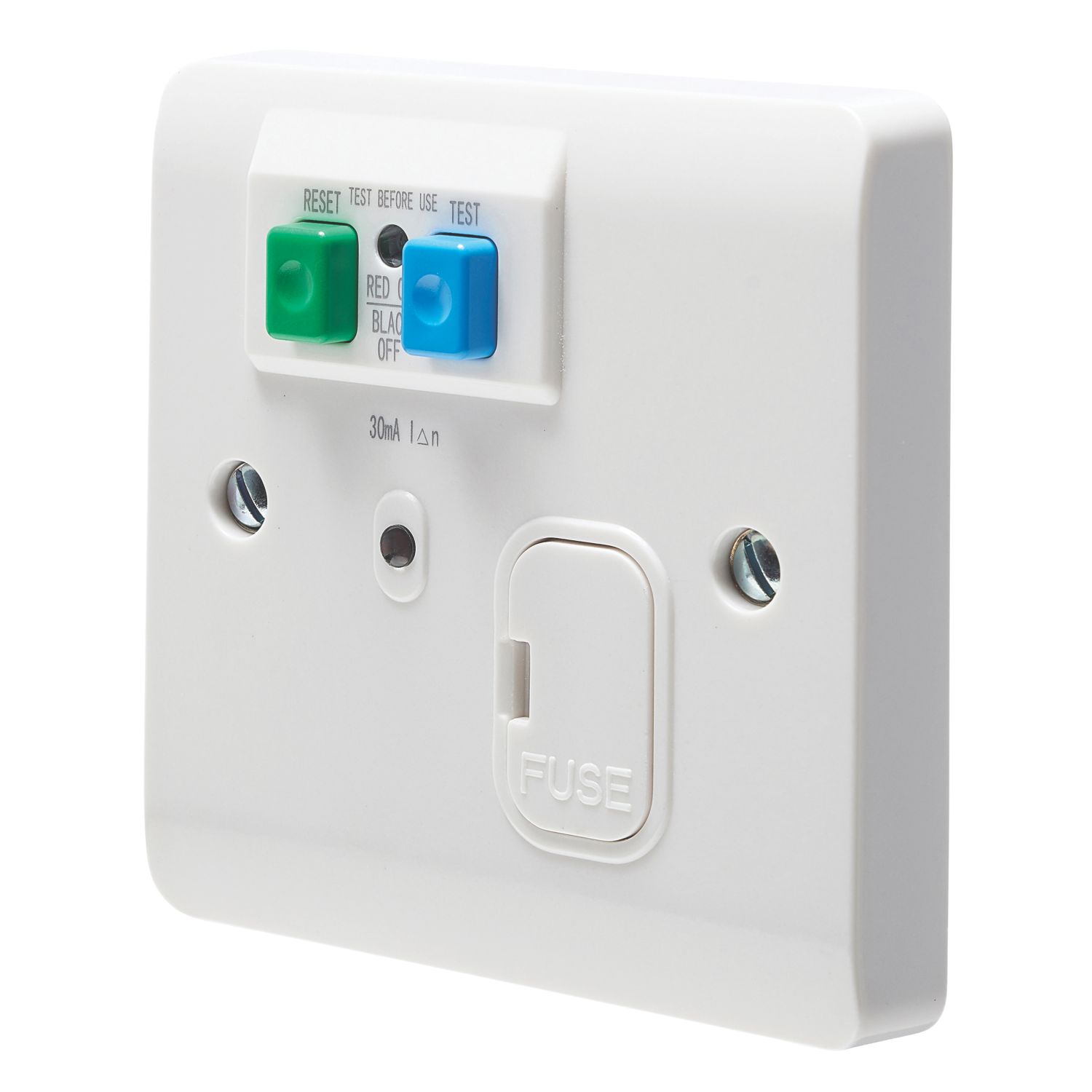 Crabtree Instinct 13A Unswitched Passive RCD Fused Spur White (861HV)