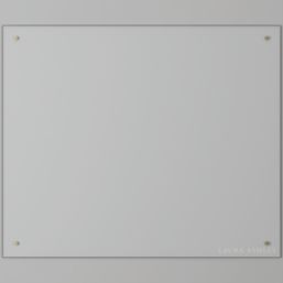 Laura Ashley  Clear with Brushed Brass Caps Kitchen Splashback 900mm x 750mm x 6mm