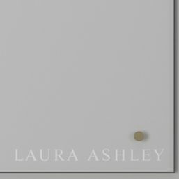 Laura Ashley  Clear with Brushed Brass Caps Kitchen Splashback 900mm x 750mm x 6mm