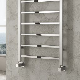 Reina 1200mm x 300mm 702BTU Chrome Flat Designer Towel Radiator