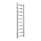Reina 1200mm x 300mm 702BTU Chrome Flat Designer Towel Radiator