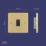 LAP  20A 1-Gang 2-Way Light Switch  Satin Brass with Black Inserts