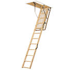 TB Davies EuroFold Insulated 3-Section Timber Loft Ladder 2.8m
