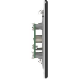 LAP  1-Gang F-Type Coaxial TV / FM Socket Matt Black