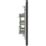 LAP  1-Gang F-Type Coaxial TV / FM Socket Matt Black
