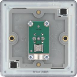 LAP  1-Gang F-Type Coaxial TV / FM Socket Matt Black