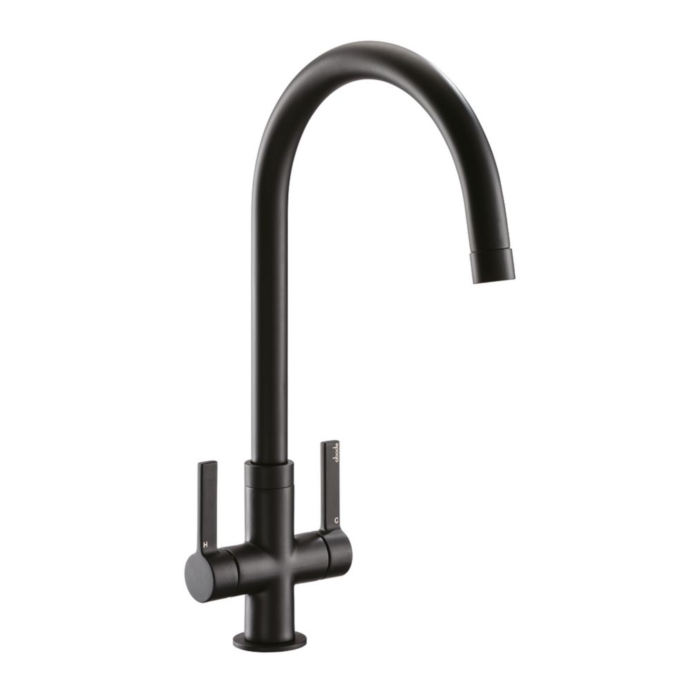 Abode Pico Kitchen Mixer Tap Matt Black Screwfix