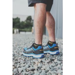 CAT Charge Size 10  Black/Blue  Water-Resistant  Safety Trainers