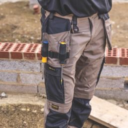 DEWALT Barstow Work Trousers Stone 40" W 31" L