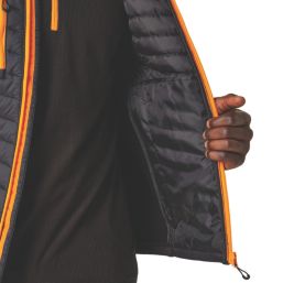 Regatta Navigate Hybrid Bodywarmer Black/Orange Pop 2X Large 47" Chest