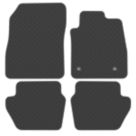Car Mat Co. Ford Fiesta MK8 2017 on Rubber Car Mats 4 Piece Set