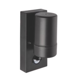 Saxby Icarus Outdoor Wall Light With PIR Sensor Black
