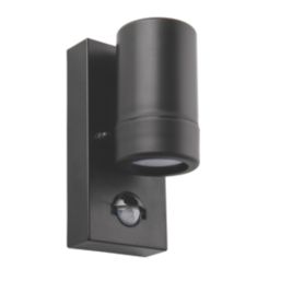 Saxby Icarus Outdoor Wall Light With PIR Sensor Black