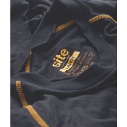 Site  Long Sleeve Base Layer Top Black Large 40" Chest