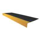 COBA COBAGRiP Black & Hi-Vis Yellow GRP Anti-Slip Stair Tread Cover 1000mm x 345mm x 55mm