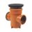 FloPlast Push-Fit Double Socket Round Grid Back-Inlet Bottle Gully 110mm