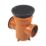 FloPlast Push-Fit Double Socket Round Grid Back-Inlet Bottle Gully 110mm