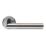 Serozzetta Trend Fire Rated Lever on Rose Door Handle Pair Polished Chrome / Satin Nickel