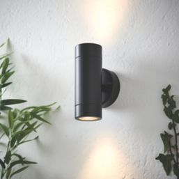 LAP Bronx Outdoor Up & Down Wall Light Black