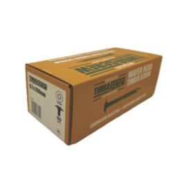 TimbaScrew  TX Wafer Thread Cutting Timber Screws 6.7mm x 200mm 50 Pack