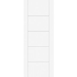 Green & Taylor  Satin Painted White Wooden Ladder Internal Fire FD30 Door 1981mm x 838mm